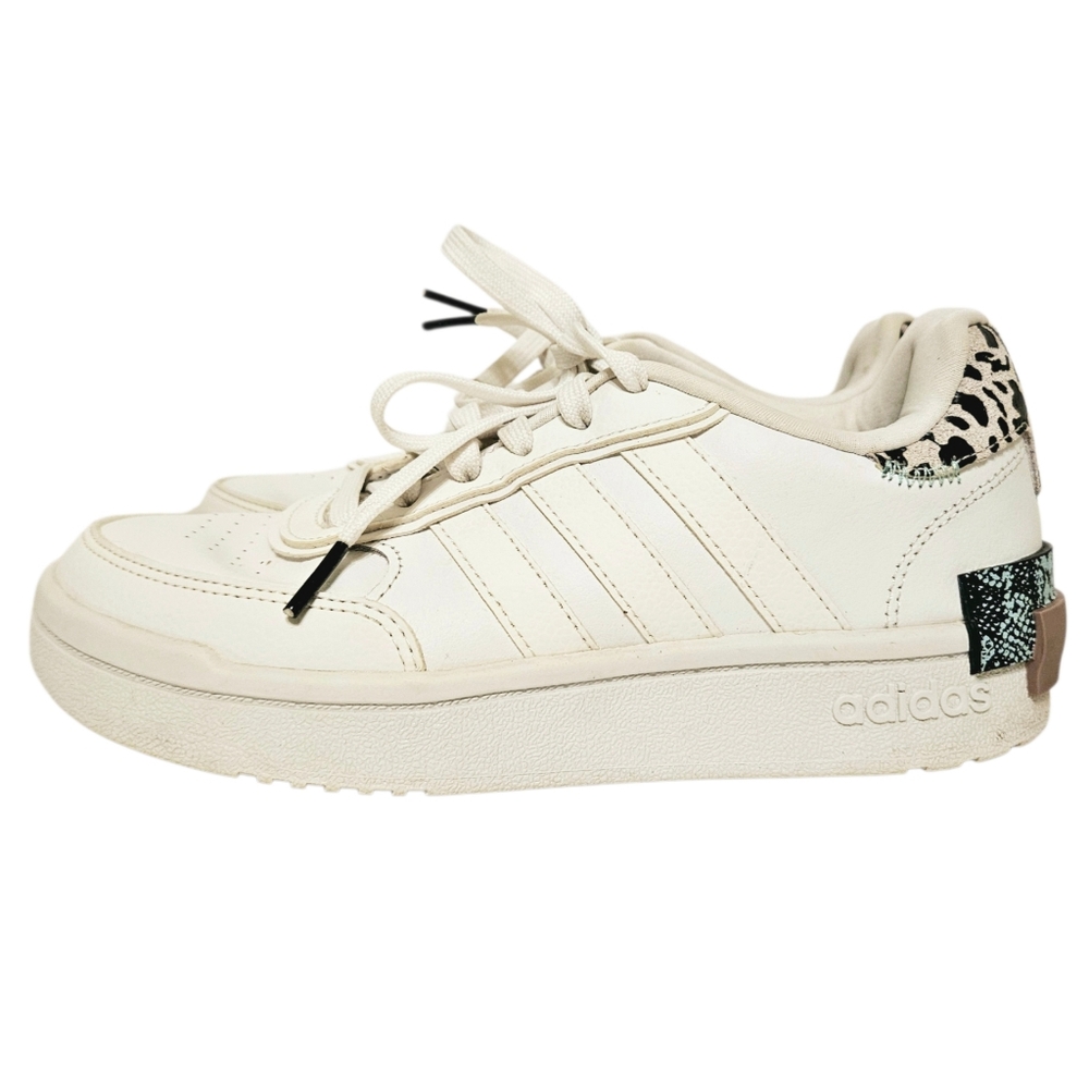 Adidas Postmove SE Low-Top White and Animal Print Sneakers GY6123 Women's Size 6